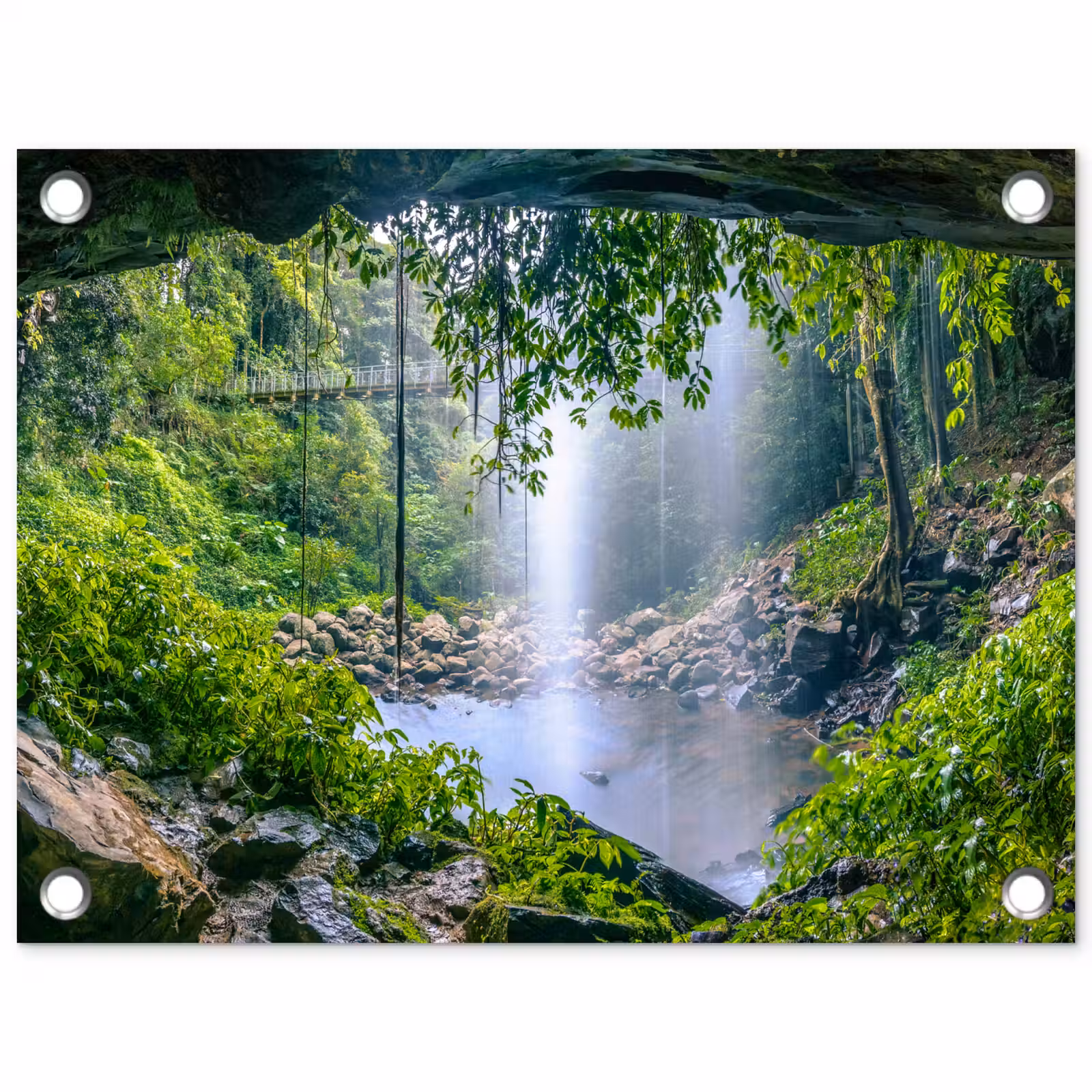 Tuinposter - Verborgen Waterval — 1