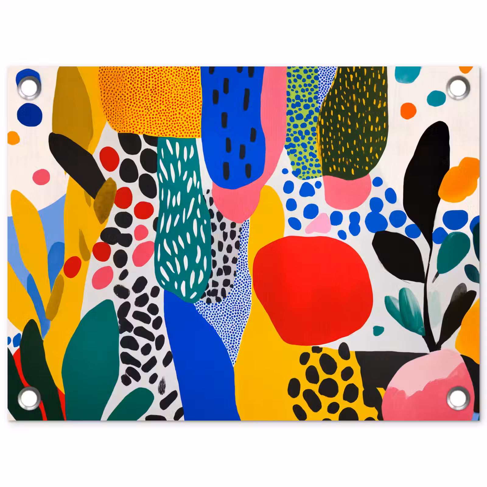Tuinposter - Stippen - Vormen - Modern - Kleuren — 1