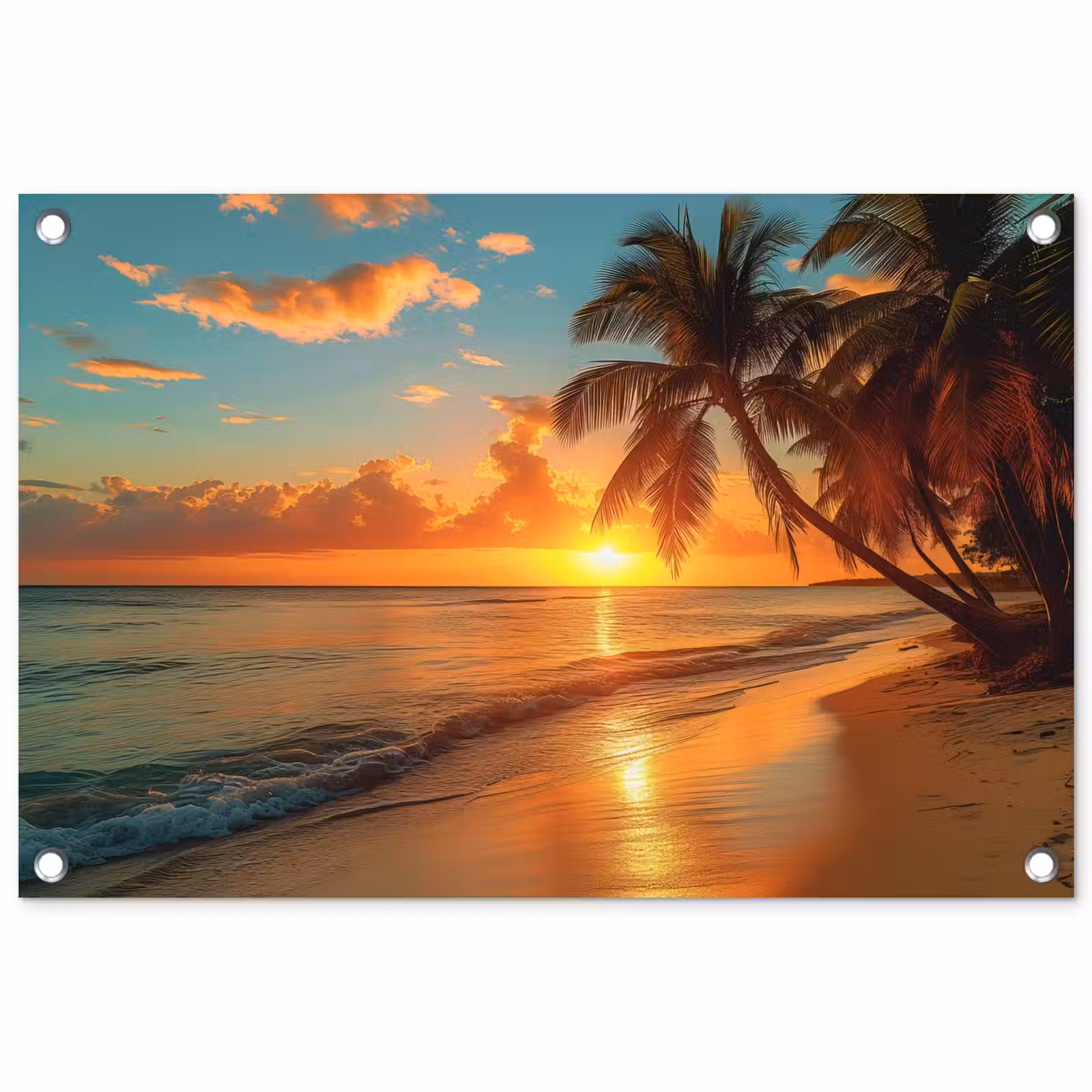 Tuinposter - Strandzonsondergang in de Tropen — 1