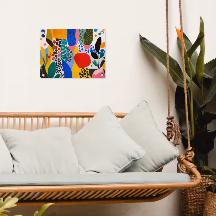 Tuinposter - Stippen - Vormen - Modern - Kleuren — 5