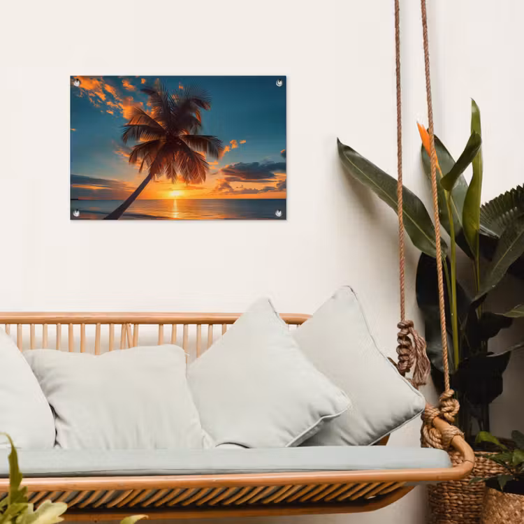 Tuinposter - Tropische Droomzonsondergang — 5
