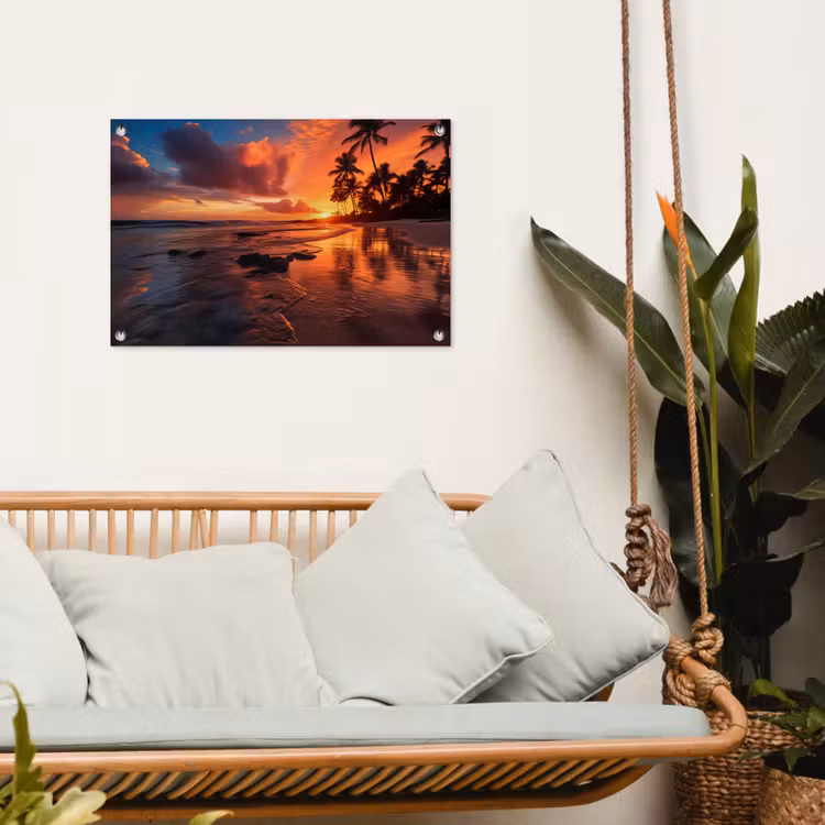 Tuinposter - Tropische Zonsondergang — 5