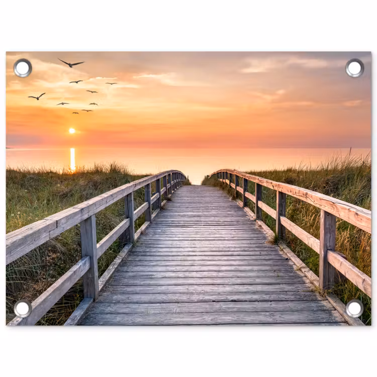 Tuinposter - Zonsondergang over de Duinen — 1