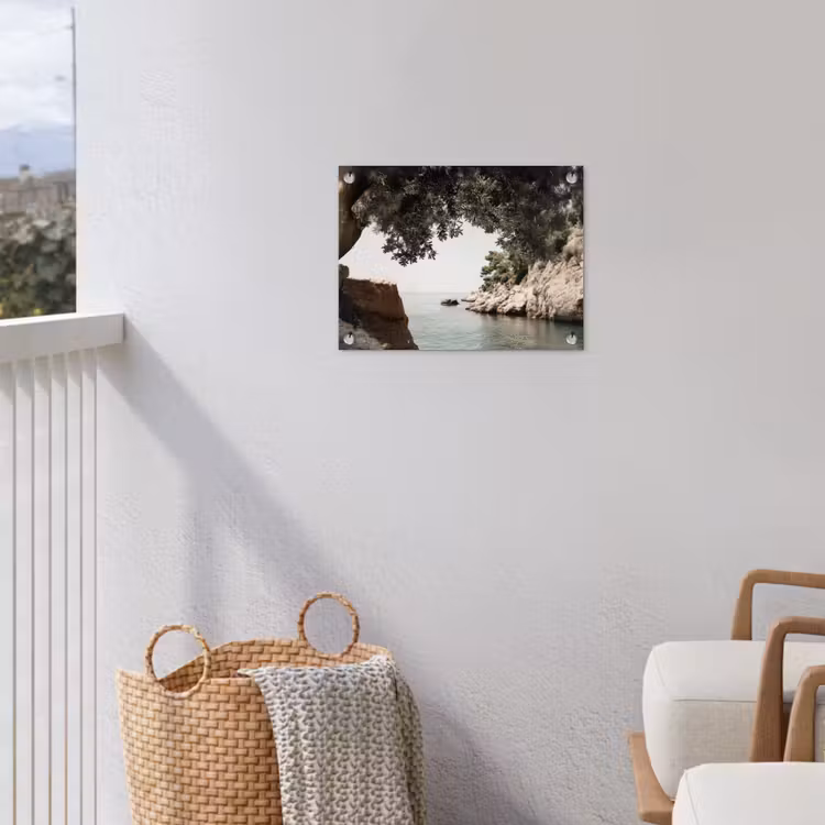 Tuinposter - Rotsen - Zee - Boom - Groen — 3