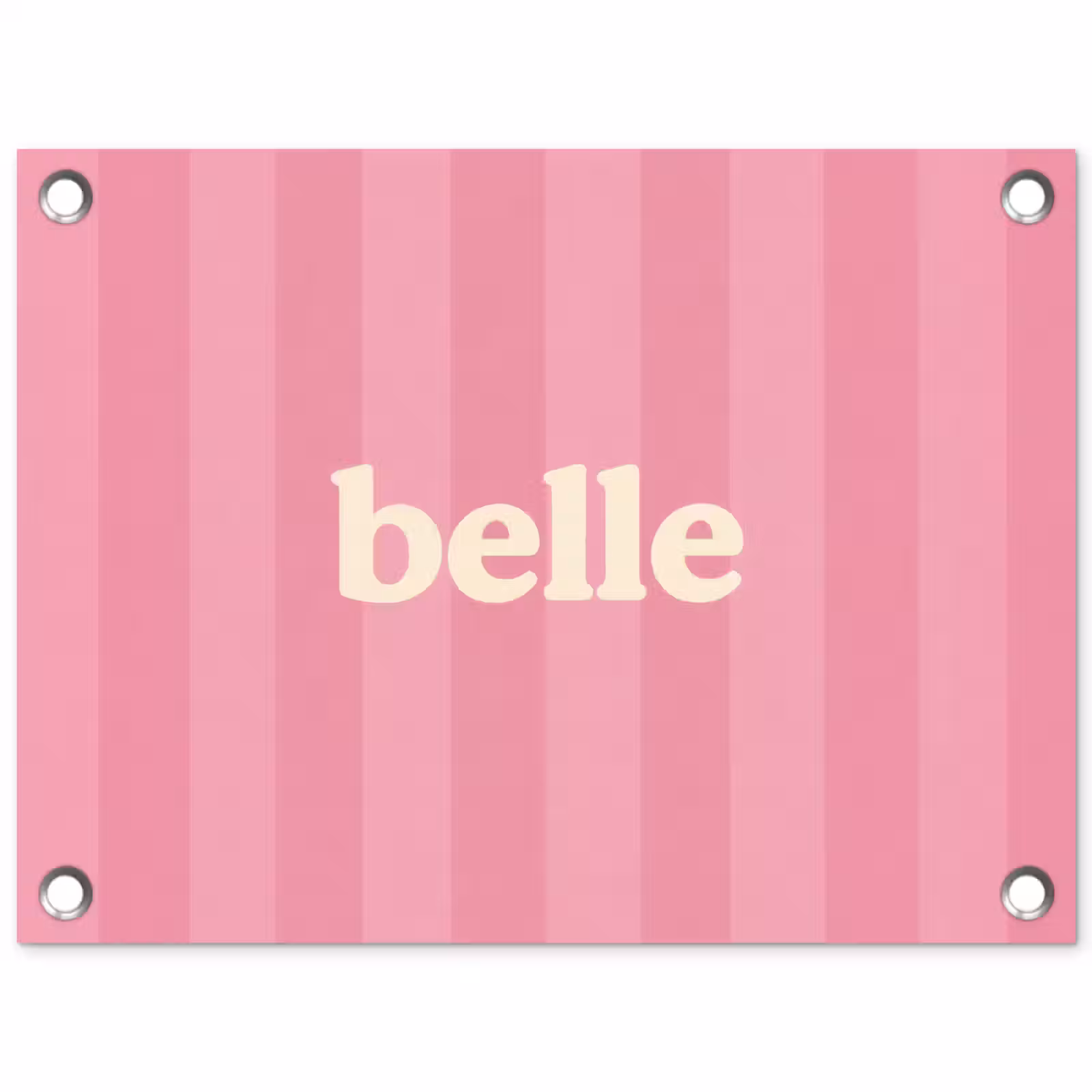 Tuinposter - Roze - Gestreept - Belle — 1