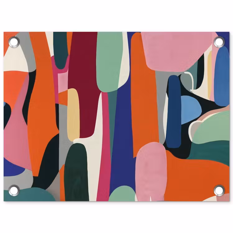 Tuinposter - Vormen - Ritmisch - Kleuren - Abstract — 1