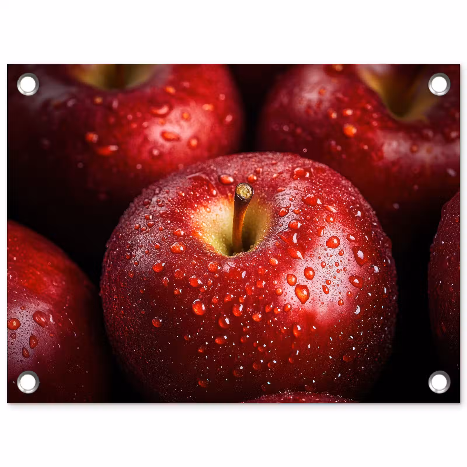 Tuinposter - Rood - Appels - Fruit — 1