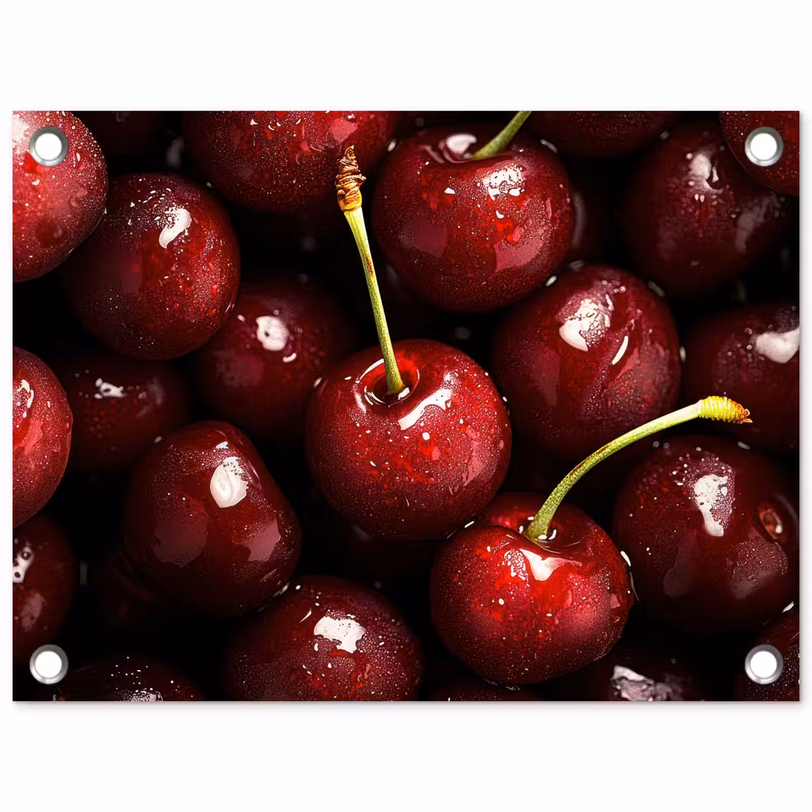 Tuinposter - Rood - Fruit - Kersen — 1