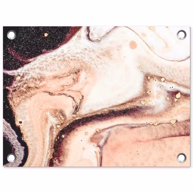 Tuinposter - Steen - Marmer - Edelsteen - Abstract - Natuur - Roze — 1