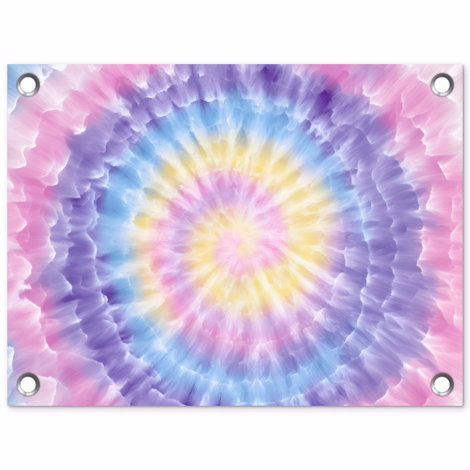 Tuinposter - Spiraal - Tie dye - Pasteltinten — 1
