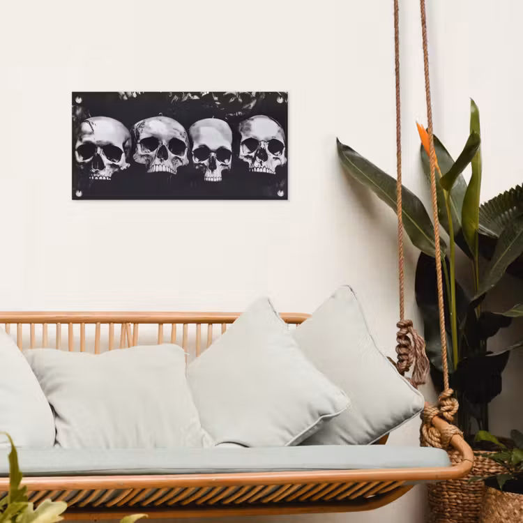 Tuinposter - Schedels - Zwart - Contrast — 5