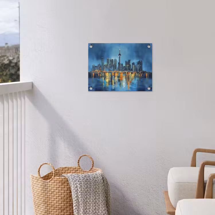 Tuinposter - Skyline Toronto - Water - Stadslichten - Toren — 3
