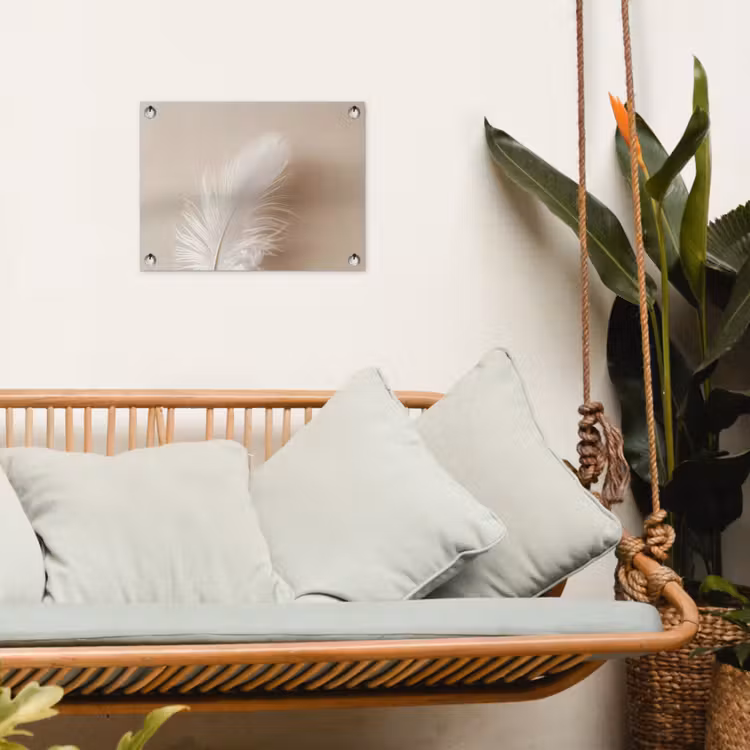Tuinposter - Veer - Minimalistisch - Roze — 5