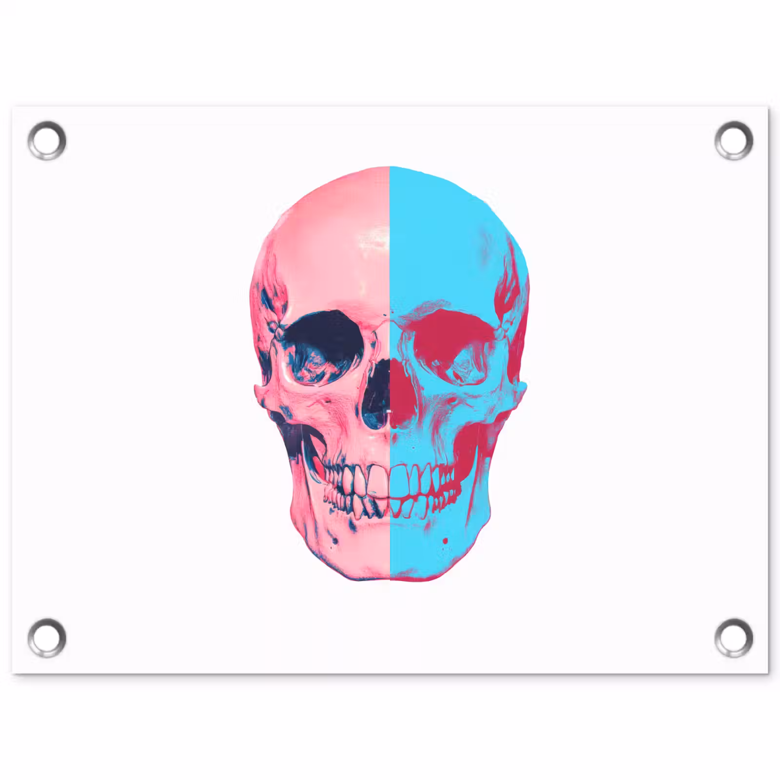 Tuinposter - Schedel - Grafisch - Roze - Verdeeld — 1