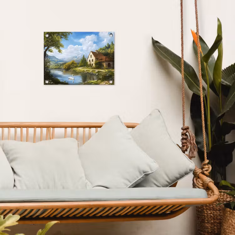 Tuinposter - Zwaan - Bomen - Rust — 5