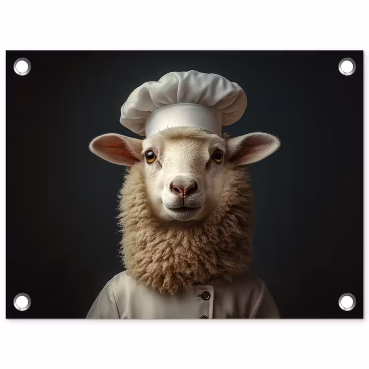 Tuinposter - Schaap - Wol - Kok — 1