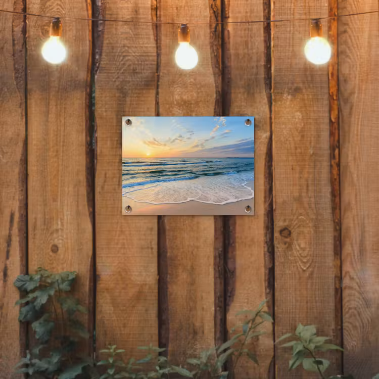 Tuinposter - Zonsondergang aan Zee — 2