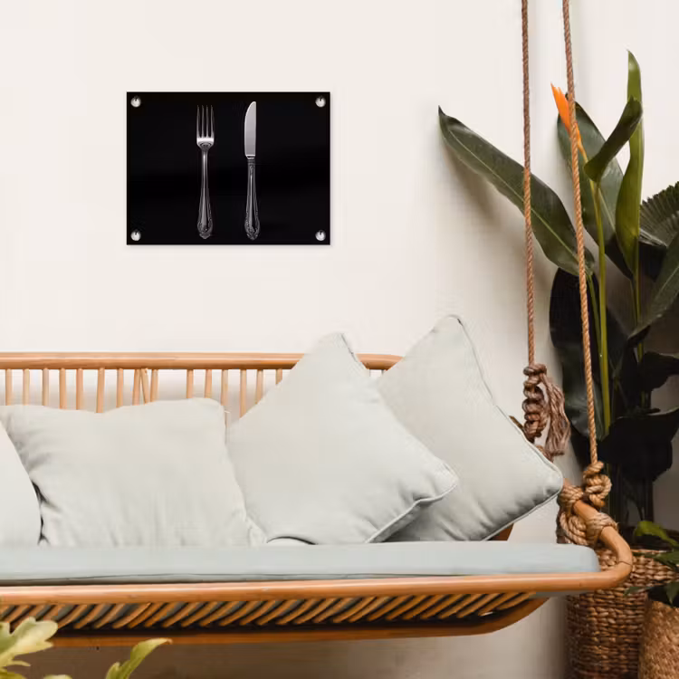 Tuinposter - Vork - Mes - Zilver — 5