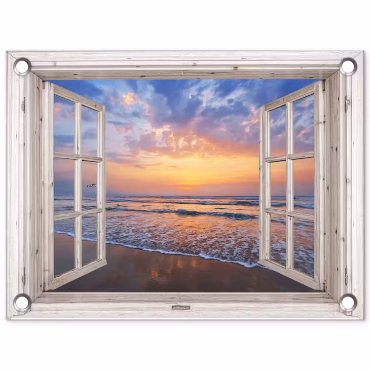 Tuinposter - Zonsondergang aan zee — 1
