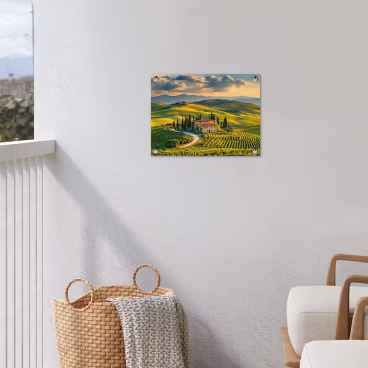Tuinposter - Toscane - Landschap - Wijngaarden — 3