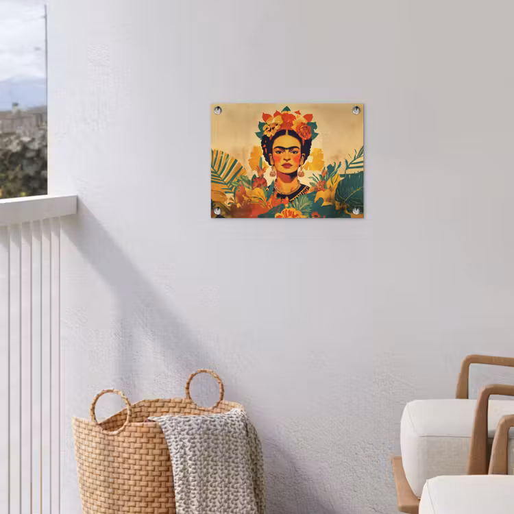 Tuinposter - Vrouwelijk - Bloemen - Sieraden — 3