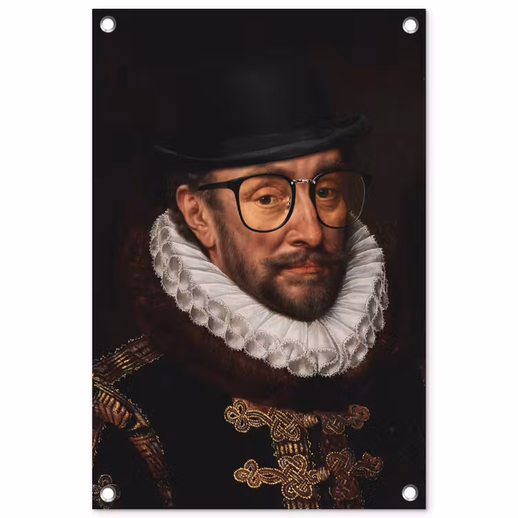 Tuinposter - Willem van Oranje - Adriaen Thomasz - Bril — 1
