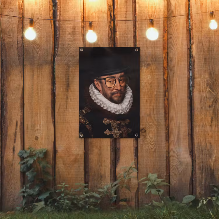 Tuinposter - Willem van Oranje - Adriaen Thomasz - Bril — 2