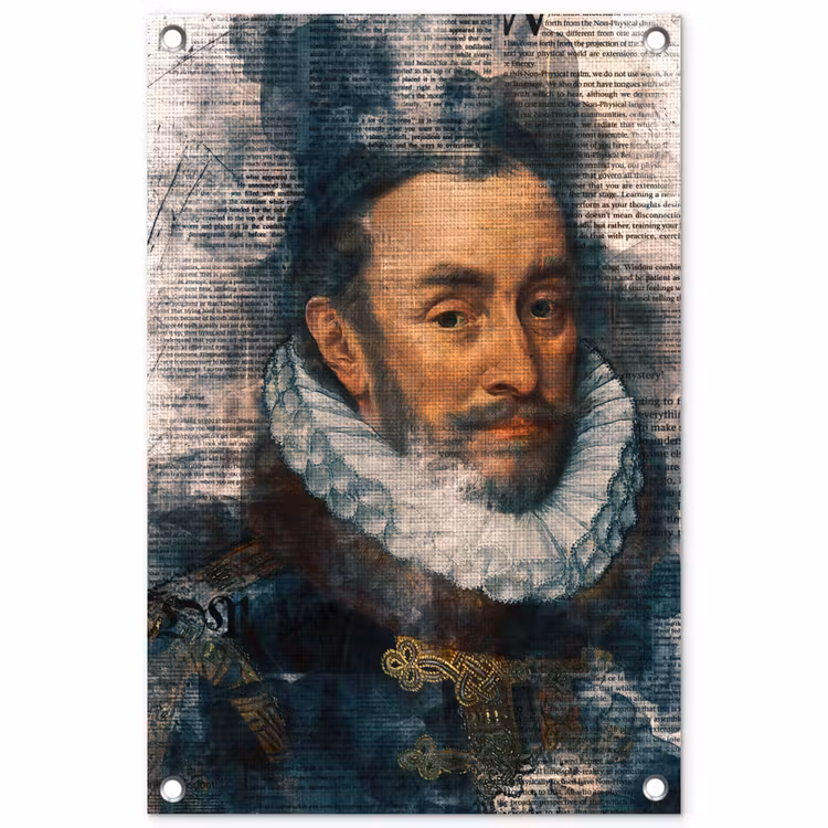 Tuinposter - Willem van Oranje - Adriaen Thomasz - Krant — 1