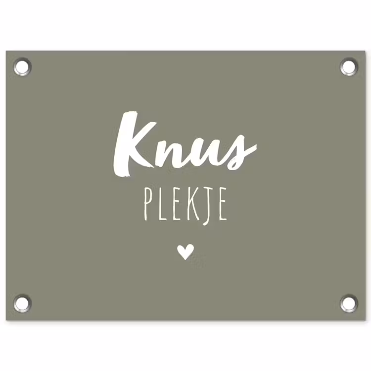 Tuinposter - Spreuken - Knus plekje - Tekst - Zomer — 1