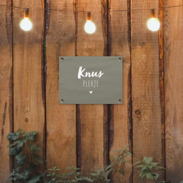 Tuinposter - Spreuken - Knus plekje - Tekst - Zomer — 2