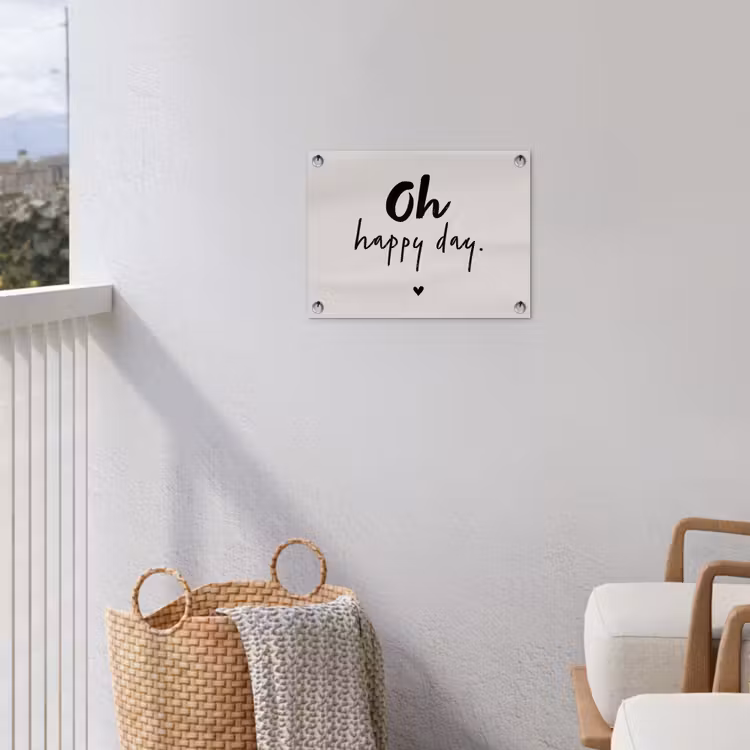 Tuinposter - Tekst - Oh happy day - Quotes - Blij — 3