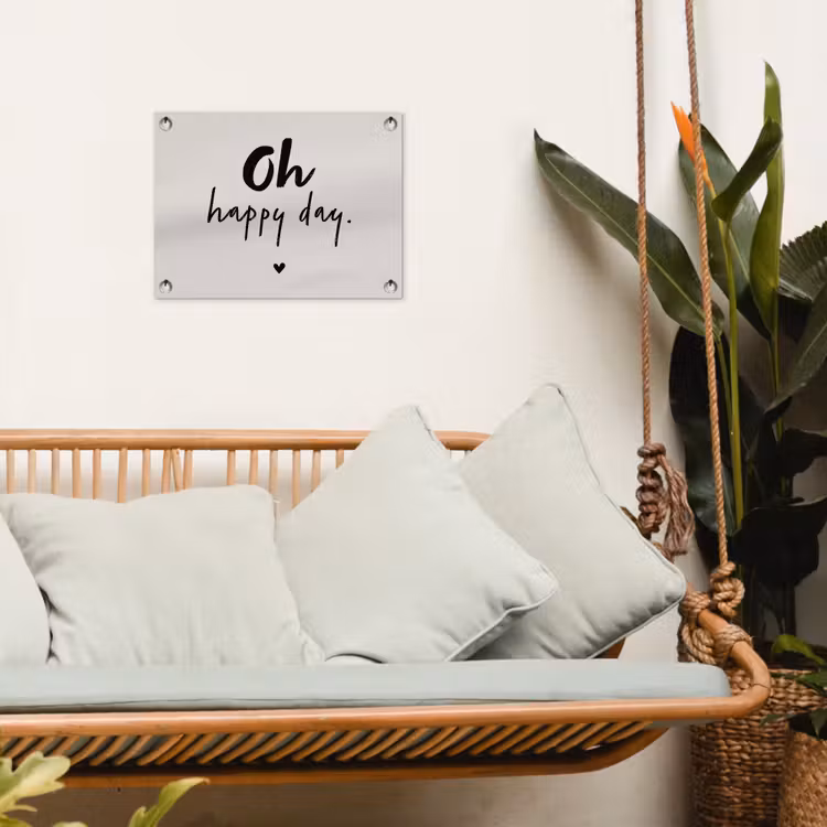 Tuinposter - Tekst - Oh happy day - Quotes - Blij — 5