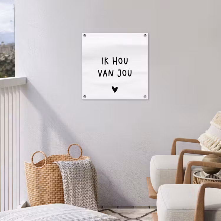 Tuinposter - Spreuken - Ik hou van jou - Quotes — 3