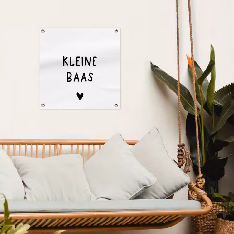 Tuinposter - Spreuken - Kleine baas - Quotes — 5