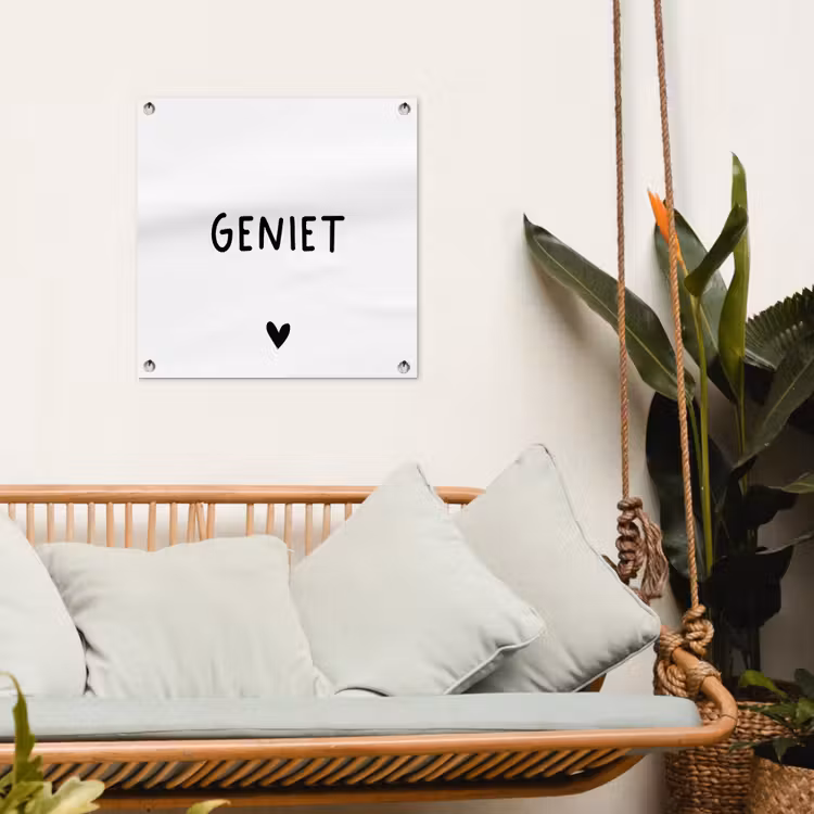 Tuinposter - Spreuken - Geniet - Quotes — 5