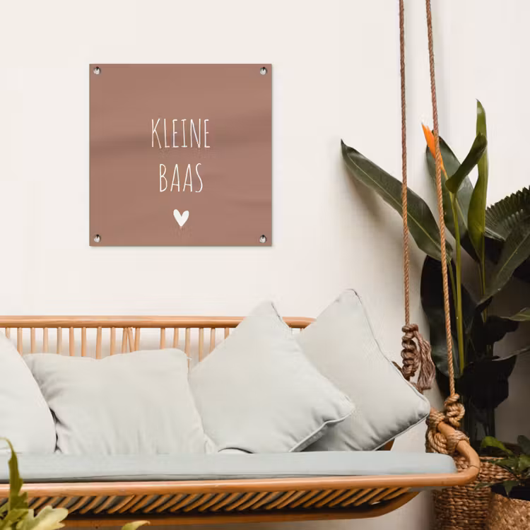 Tuinposter - Spreuken - Quotes - Kleine baas — 5