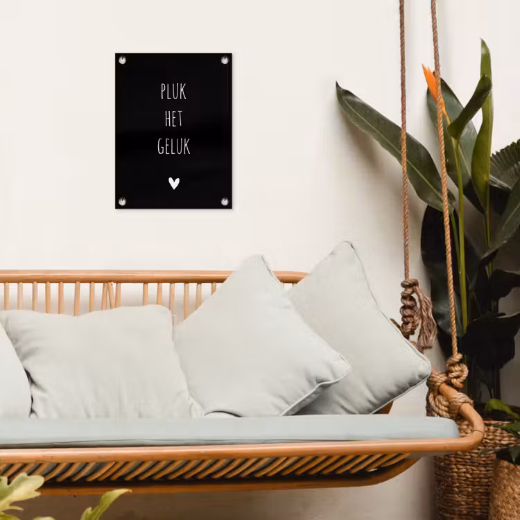 Tuinposter - Quotes - Spreuken - Pluk het geluk — 5