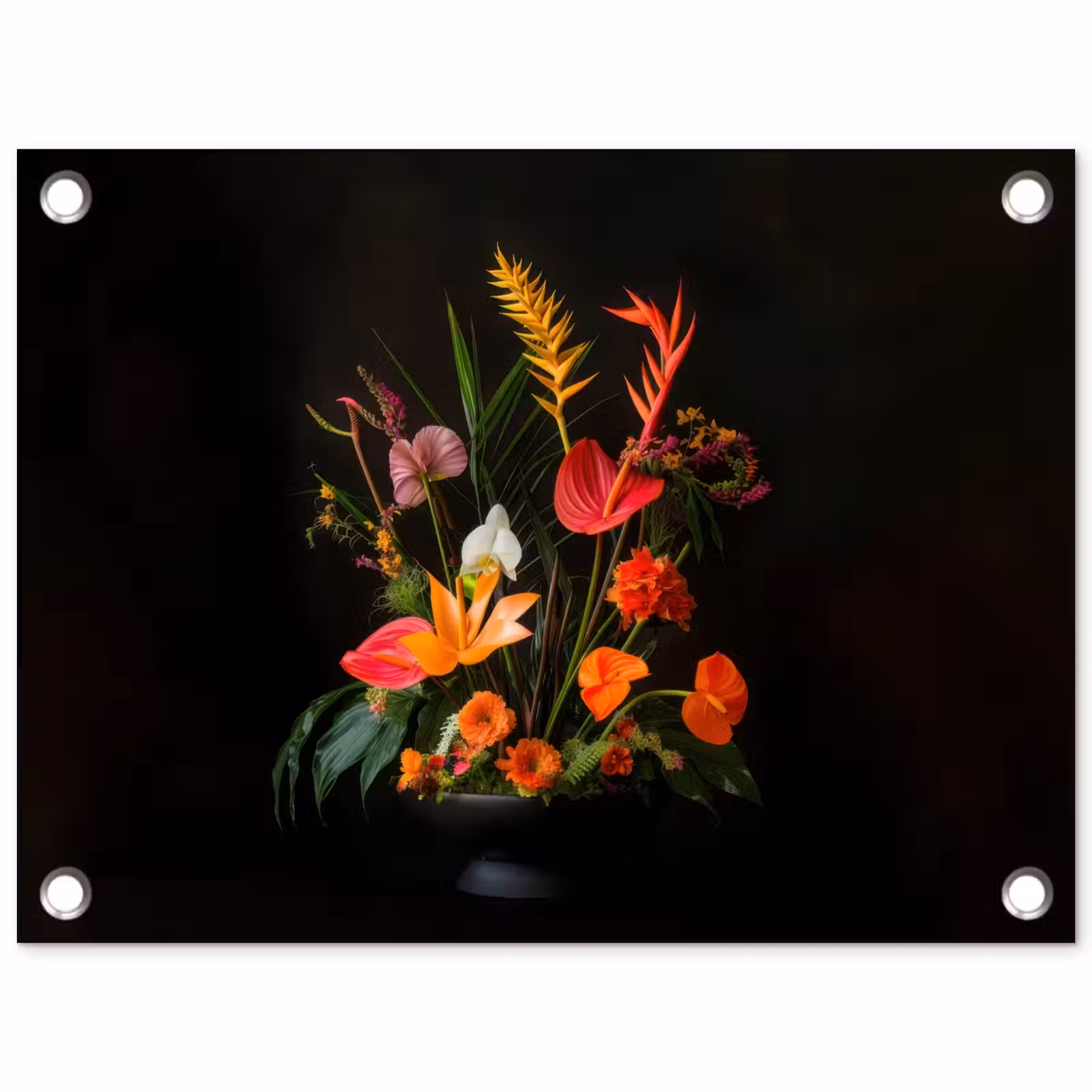 Tuinposter - Schaal - Boeket - Bloemen — 1