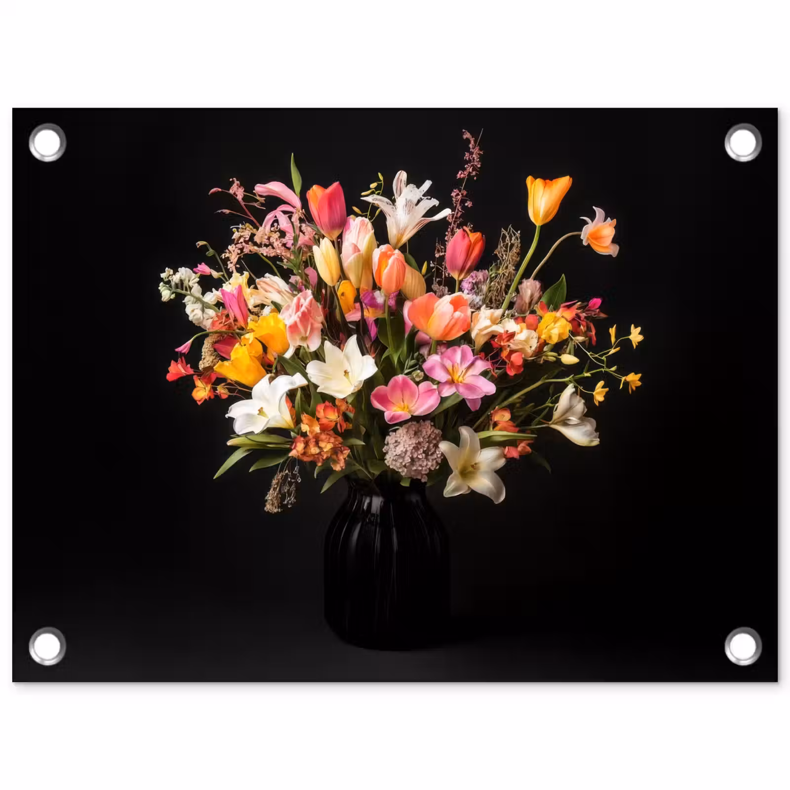 Tuinposter - Vaas - Bloemen - Tulpen — 1