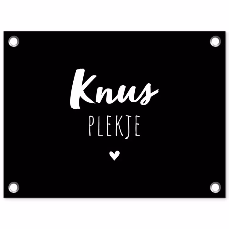 Tuinposter - Thuis - Quotes - Knus plekje - Tekst — 1