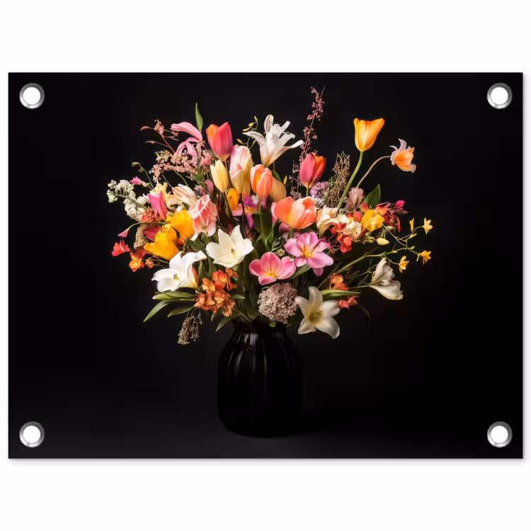 Tuinposter - Vaas - Bloemen - Tulpen — 1