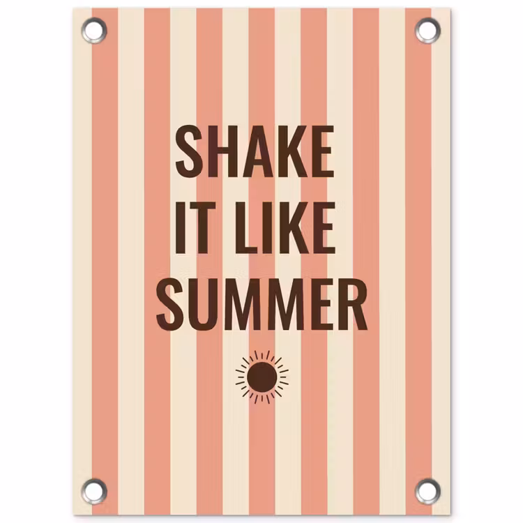 Tuinposter - Zomer - Quote - Strepen — 1