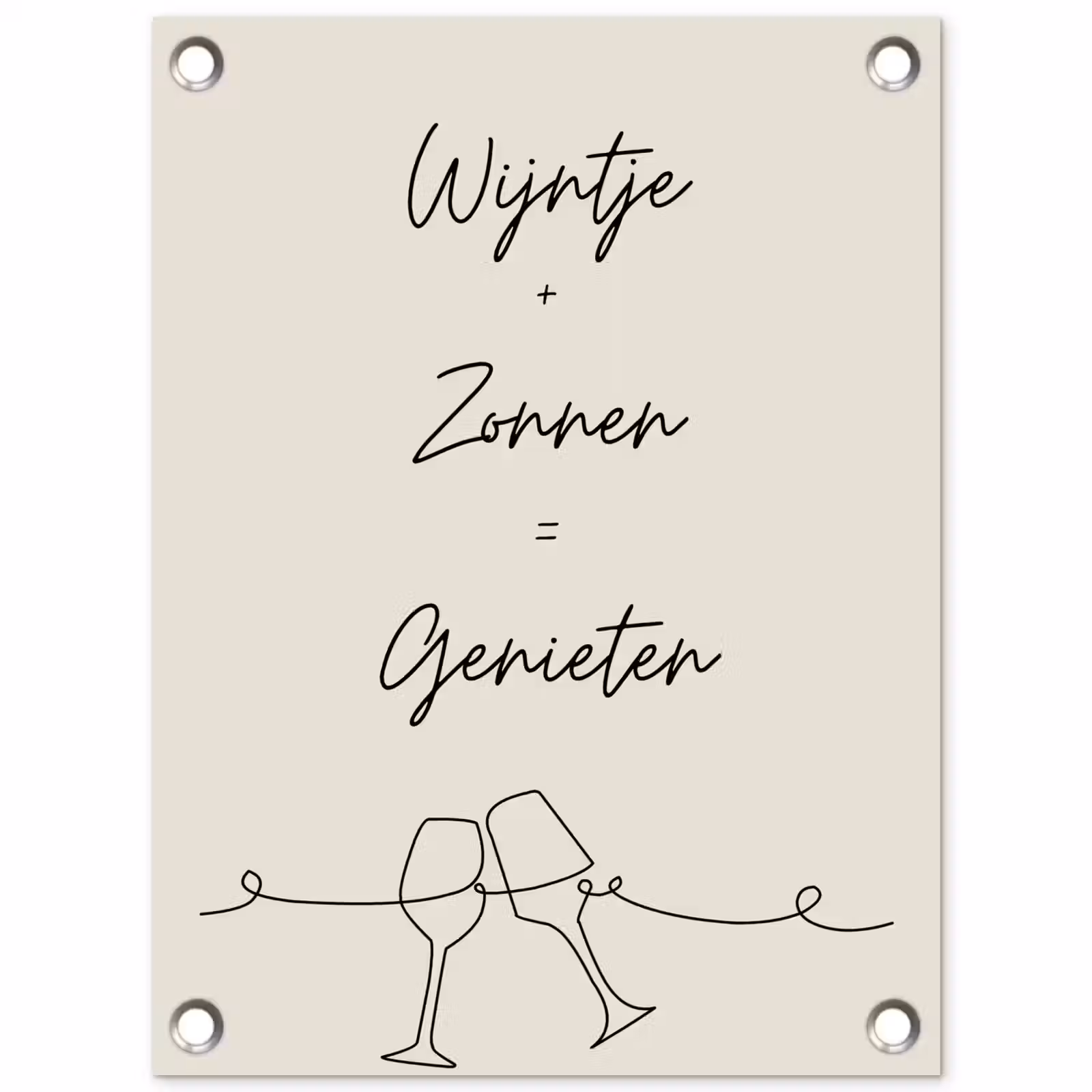 Tuinposter - Wijn en Zonnen — 1