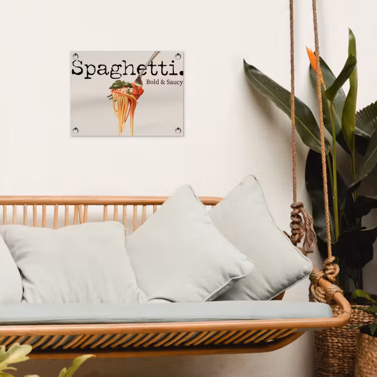 Tuinposter - Spaghetti - tomatensaus - Parmezaanse kaas — 5