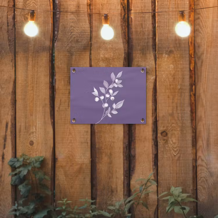 Tuinposter - Tak - Sierlijk - Bladeren - Minimalistisch — 2