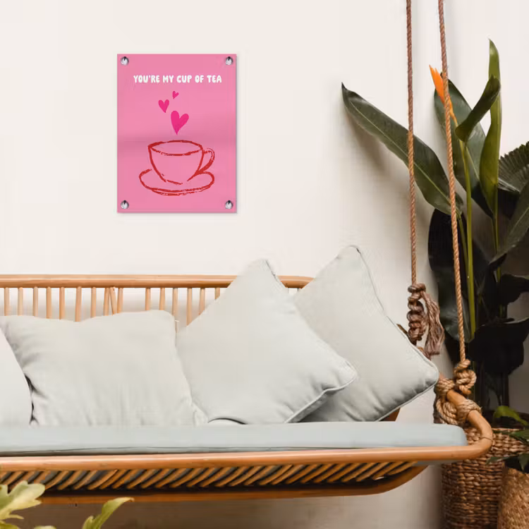Tuinposter - Thee - Roze - Valentijn - Tekst — 5