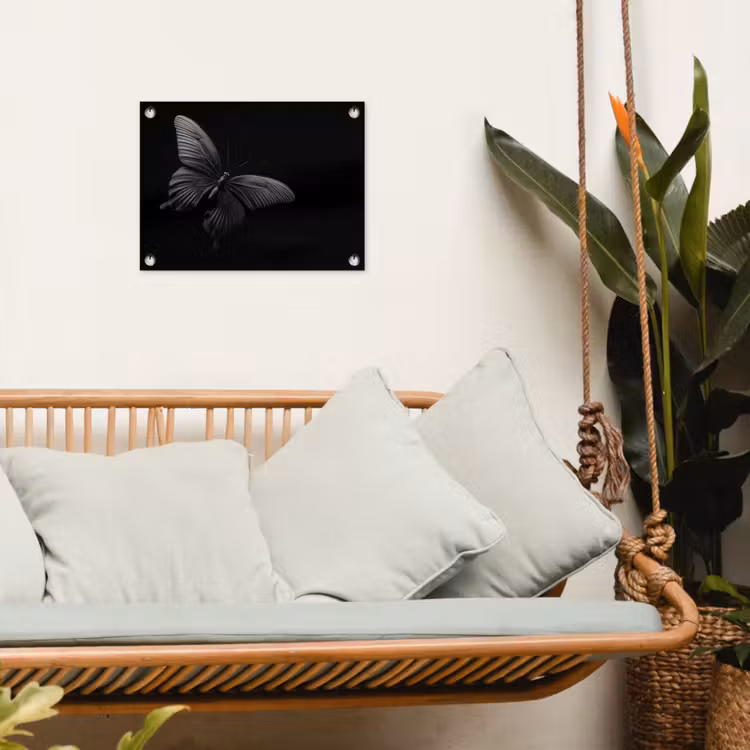 Tuinposter - Vlinder - Zwart - Insect - Dieren — 5