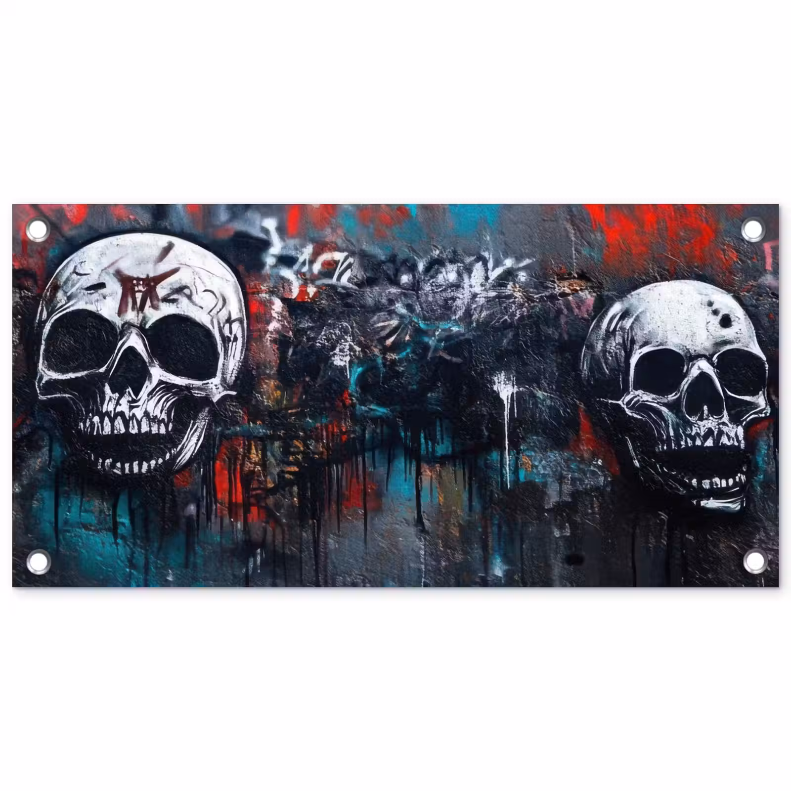 Tuinposter - Schedels - Graffiti - Abstract — 1
