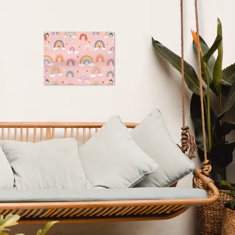 Tuinposter - Regenboog - Patroon - Pastel — 5