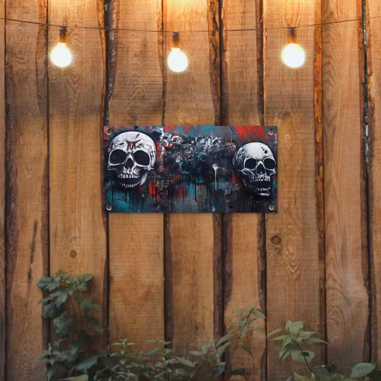 Tuinposter - Schedels - Graffiti - Abstract — 2
